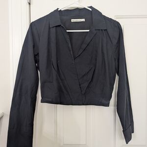 Abercrombie & Fitch Charcoal Long Sleeve Shirt